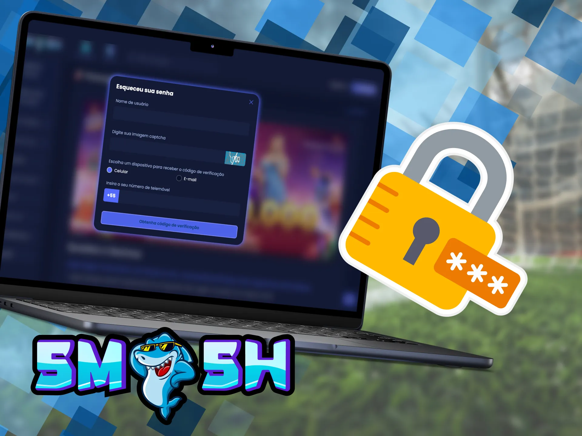 Recupere sua senha e volte ao jogo no Smashup.